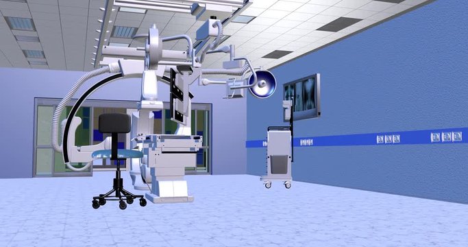Angiographiesystem in einem Operationssaal