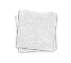 Fototapeta na wymiar Cotton bandage on white background