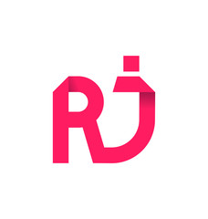 RJ Two letter composition for initial, logo or signature.