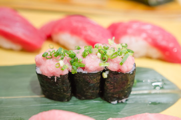 very delicious japanese sushi set
