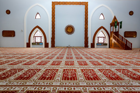 Interior of the mosque Istiqlal, Sarajevo, Bosnia and Herzegovin