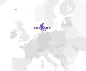 Denmark Location Map