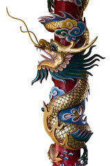 Chinese style dragon statue.