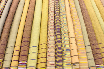 cloth Thailand colorful patterned silk sarong. Can be used as texture or background