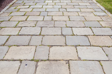 The stone pavement as the background texture.