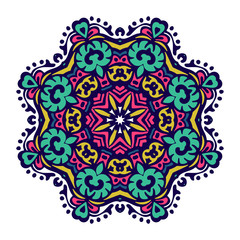 Mandala Round Ornament Pattern.