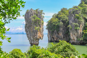 ames Bond Island in Phang Nga Bay, Thailand, famous landmark