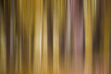 Obraz premium Abstract art for background use. An image of a forest processed with a motion blur effect. The color tone is yellow.