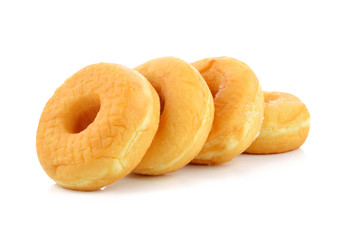 Sugary donut isolated on a white background
