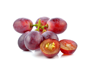 grapes isolated on over white background
