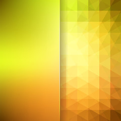 abstract background consisting of yellow, green, orange triangle