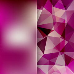 abstract background consisting of pink, purple triangles and mat