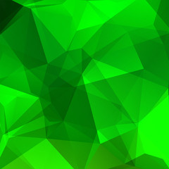 abstract background consisting of green triangles