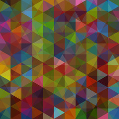 abstract background consisting of triangles. Autumn-colored.