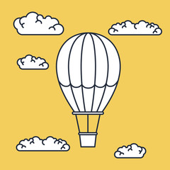 balloon air flying  design 