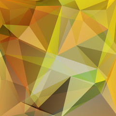 abstract background consisting of yellow, orange, brown triangles
