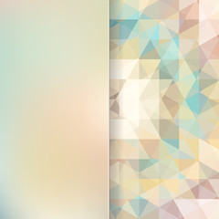 Obraz premium abstract background consisting of beige triangles and matt glass