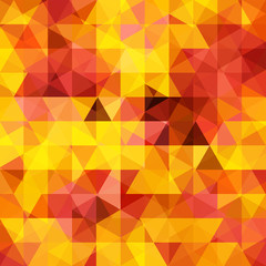 abstract background consisting of yellow, orange, red triangles