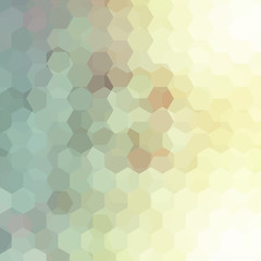 Fototapeta na wymiar abstract background consisting of beige, yellow, green hexagons