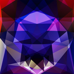 Obraz premium abstract background consisting of blue, pink, purple triangles