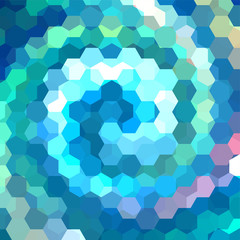 Fototapeta na wymiar abstract background consisting of blue, green, white hexagons