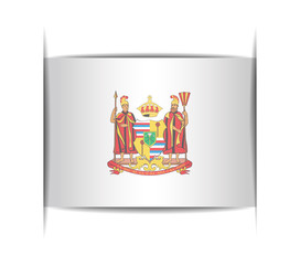 Coat of arms of the Kingdom of Hawaii.