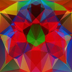 Obraz premium abstract background consisting of colorful triangles, vector