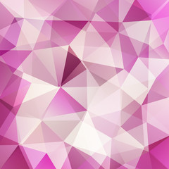 abstract background consisting of pink, white triangles, vector