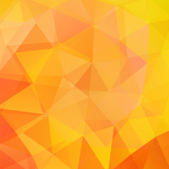 abstract background consisting of yellow, orange triangles, vector