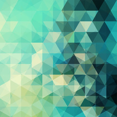 Fototapeta na wymiar abstract background consisting of green, blue triangles, vector