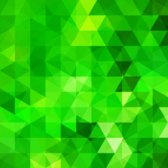 Fototapeta na wymiar abstract background consisting of green triangles, vector