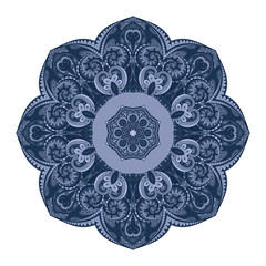 Vector Beautiful Deco Colored contour Mandala