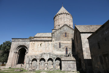 Obraz premium Tatev monastery, canyon and Tatever cable cars