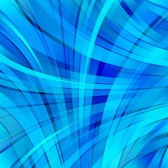 Smooth light lines background. Blue colors. Vector illustration