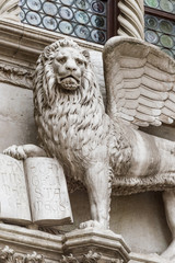 Statue of winged lion of St. Mark