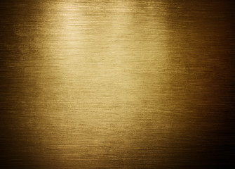 Fototapeta premium scratched golden metal plate background