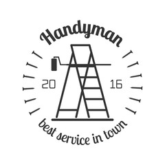 Home repair vector logo, badge, design element