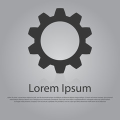 Vector gear icon