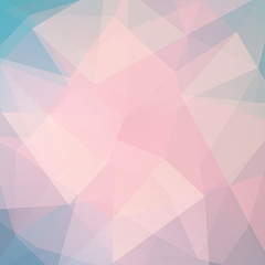abstract background consisting of pink, blue, beige triangles