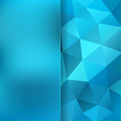 abstract background consisting of blue triangles, vector illustration