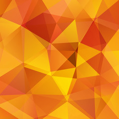 abstract background consisting of orange triangles, vector