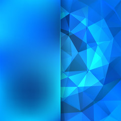 abstract background consisting of blue triangles