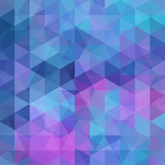 abstract background consisting of blue, pink, purple triangles