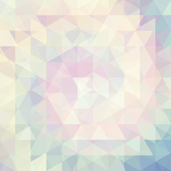 Obraz premium abstract background consisting of green, pink, beige triangles
