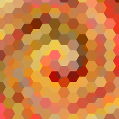 Fototapeta na wymiar abstract background consisting of orange hexagons