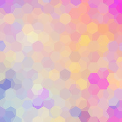 abstract background consisting of pastel hexagons