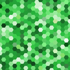 Fototapeta na wymiar abstract background consisting of green, white hexagons