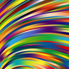 Colorful smooth light lines background. Rainbow-colored.