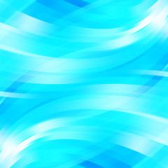 Colorful smooth light lines background. Blue, white colors.