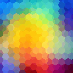 Fototapeta na wymiar abstract background consisting of colorful hexagons